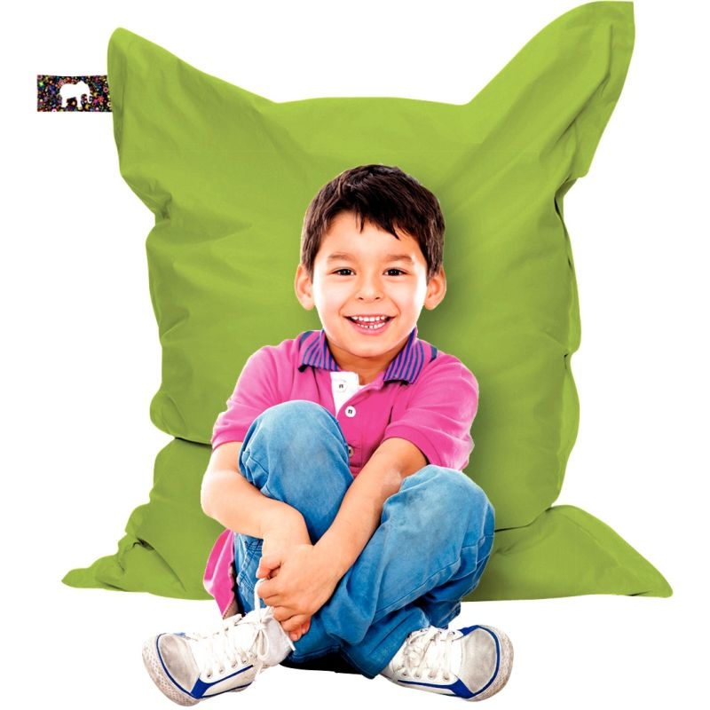 Coussin géant vert