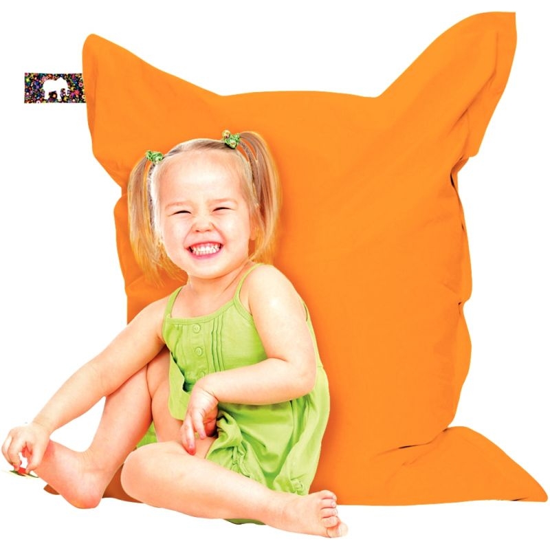 Coussin géant orange