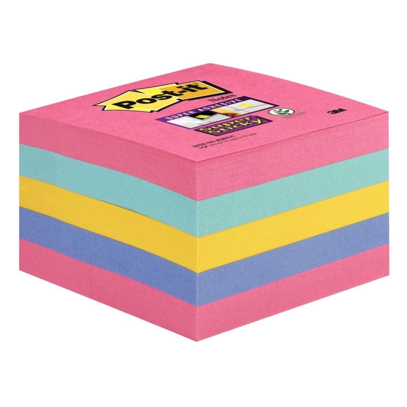 Cube de 440 feuilles de notes post-it super sticky