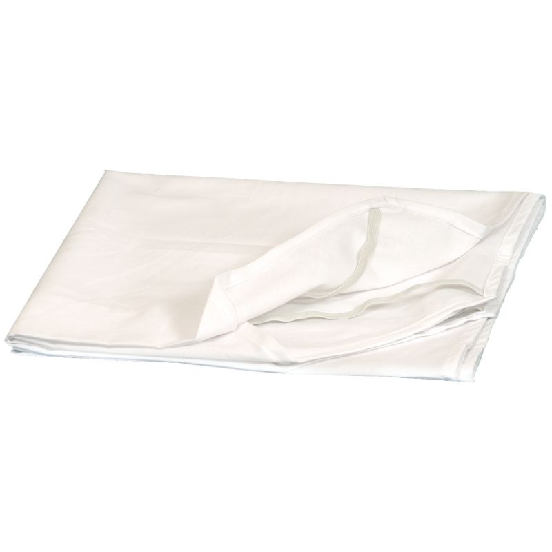 Drap housse blanc pour couchette