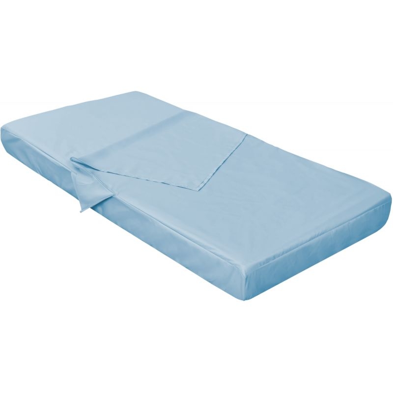 Drap sac de couchage coton bleu