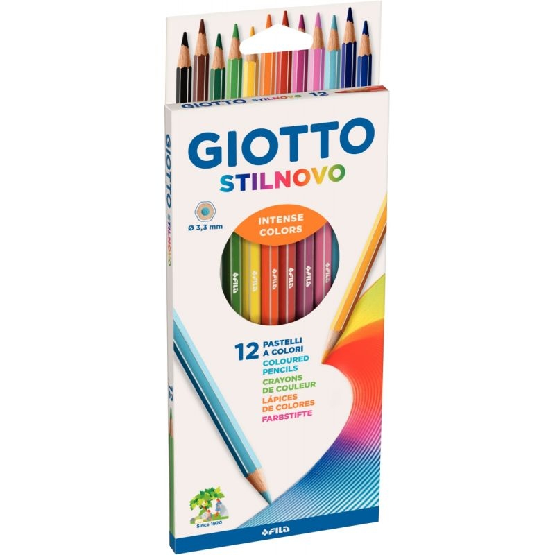 Etui de 12 crayons de couleur Stilnovo assortis