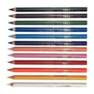 Etui de 12 crayons de couleur triangulaire Super Ferby diamètre 6,25mm assortis