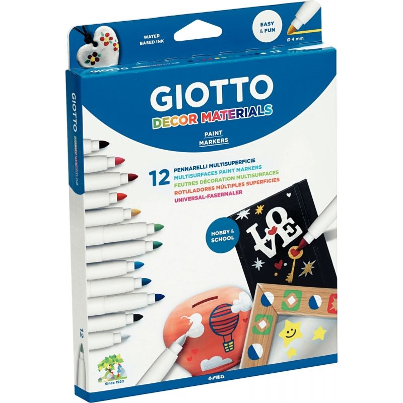 Viltstift giotto turbo color skin tones 12st | Etui a 12 stuk | 10 Viltstift giotto turbo color skin tones 12st | Etui a 12 stuk | 10