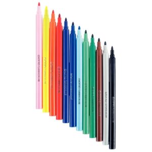 Etui de 12 feutres pointe moyenne Turbo color assortis