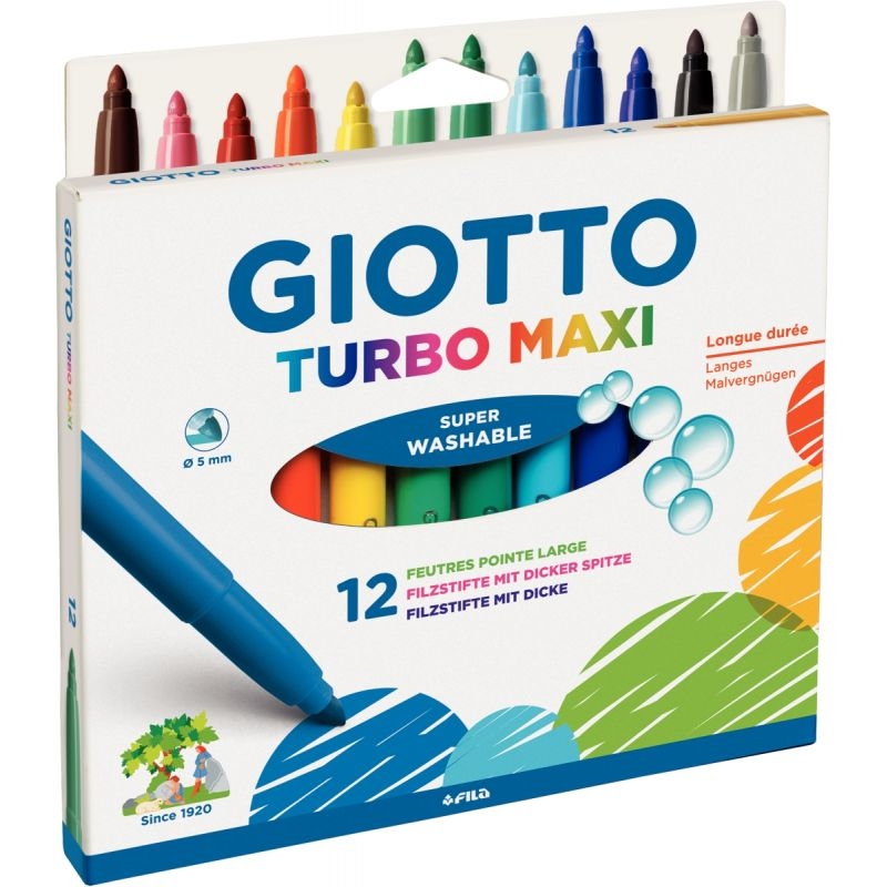 Etui de 12 feutres Turbo maxi assortis