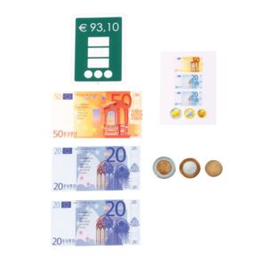 Etui de 25 Cartes plastifiées trés rigides “exercice monnaie N2”