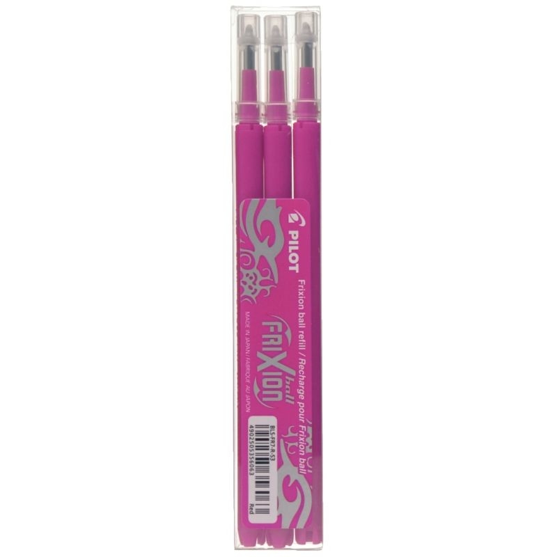 Etui de 3 recharges pour stylo Frixion rose