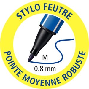 Feutre nylon Pointmax bleu