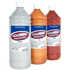 Flacon 1L de gouache concentrée MAJUSCULE, or