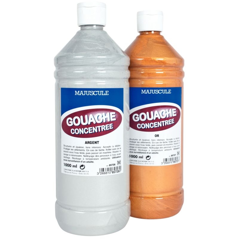 Flacon 1L de gouache concentrée MAJUSCULE, or