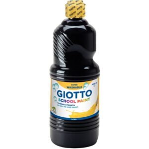 Flacon de 1 Litre de gouache liquide lavable GIOTTO noir