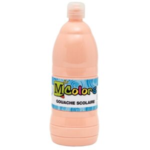 Flacon de 1 Litre de gouache liquide  rose chair