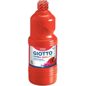 Flacon de 1L de gouache liquide GIOTTO rouge vermillon