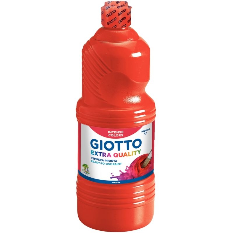 Flacon de 1L de gouache liquide GIOTTO rouge vermillon