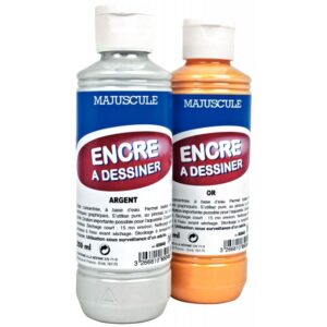 Flacon de 250 ml d’encre à dessiner argent