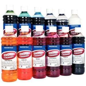 Flacon de 500 ml d’encre à dessiner MAJUSCULE violet