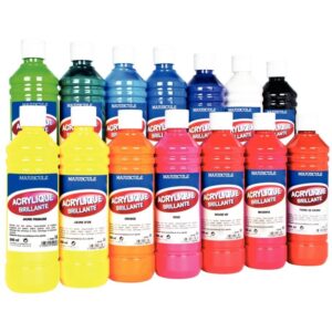 Flacon de 500 ml de peinture acrylique brillante MAJUSCULE vert sapin