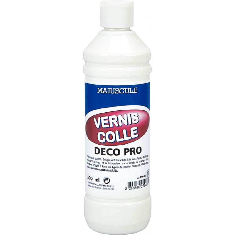 Flacon de 500 ml de vernis colle DECO PRO