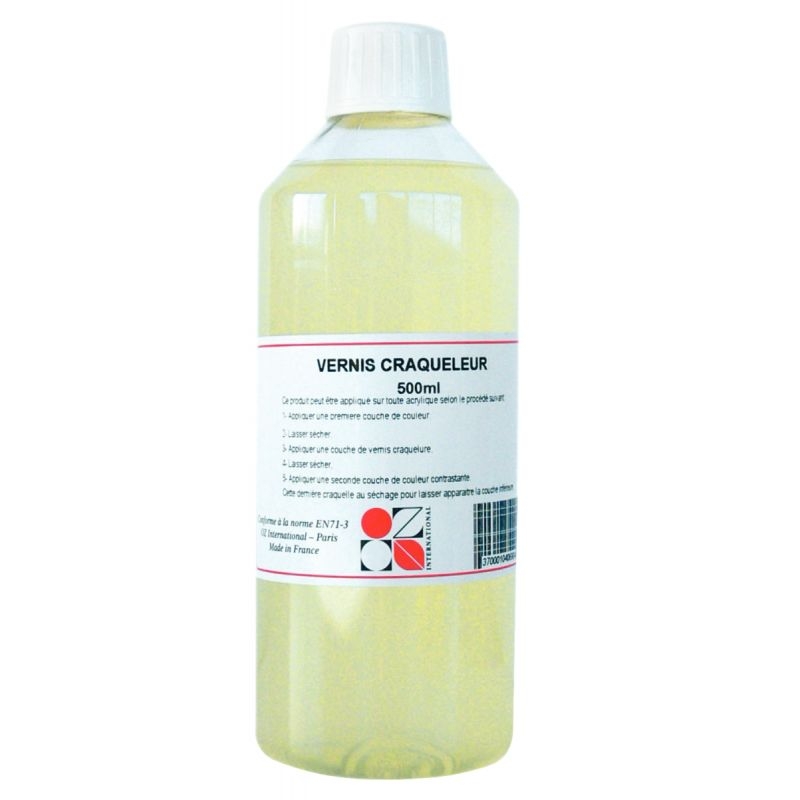 Flacon de 500 ml de vernis craqueleur