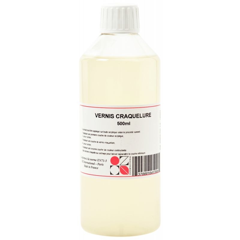 Flacon de 500 ml de vernis craqueleur
