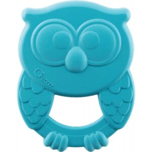 Hochet de dentition en bioplastique Chicco, le hibou