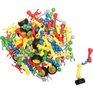 Jeu de construction KLOCKI 150 pièces + 10 roues