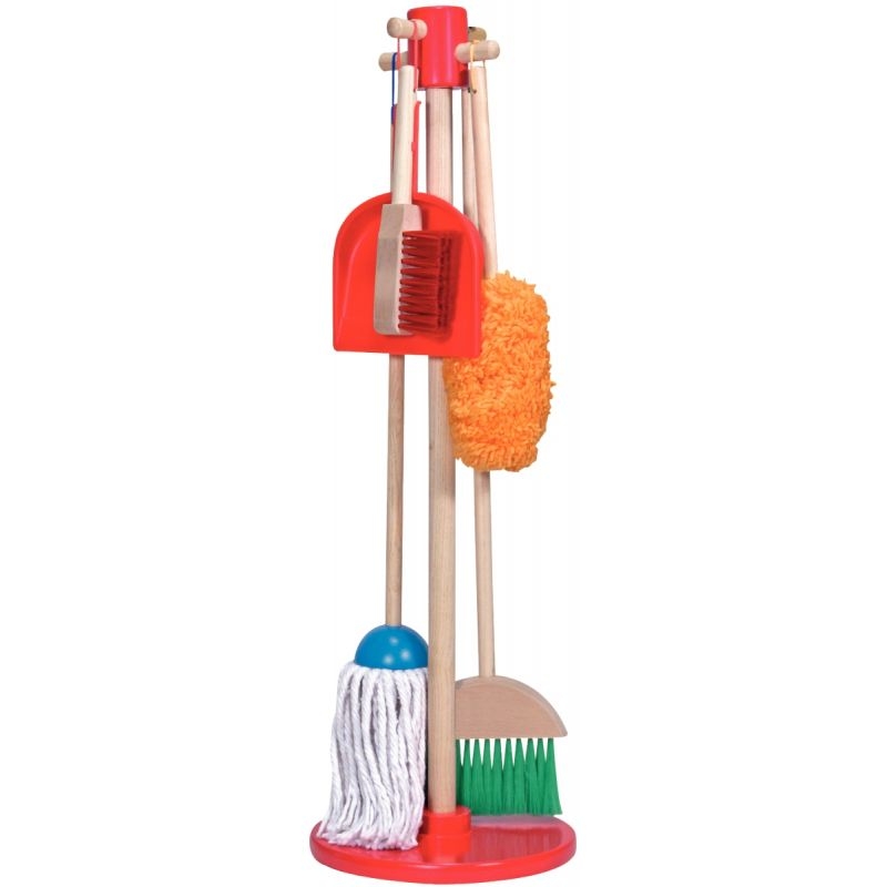 Kit de nettoyage en bois, 6 pièces