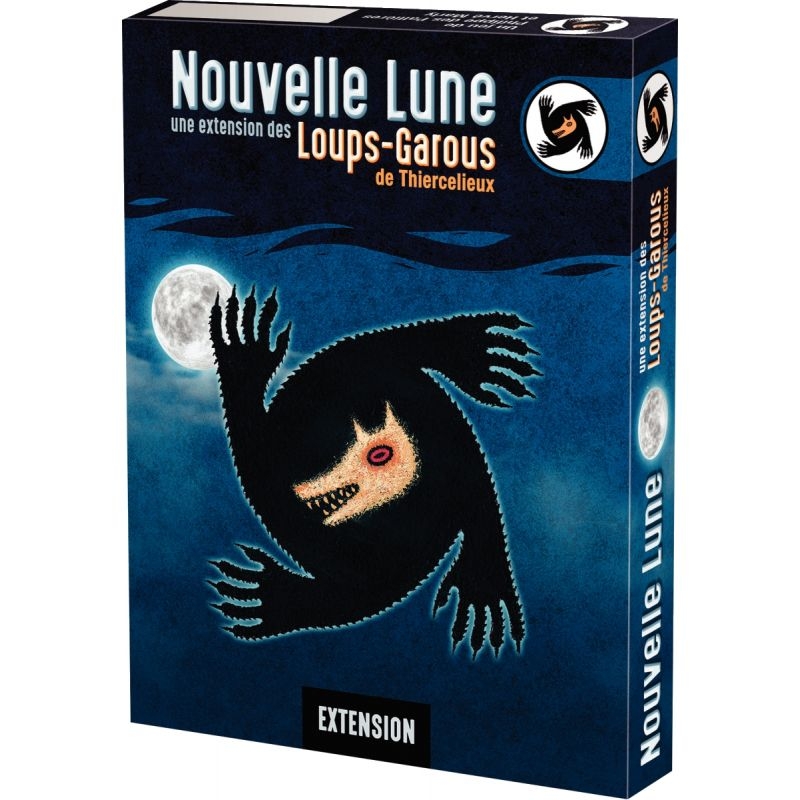 La boîte “NOUVELLE LUNE” contient un livret de règles de 32 pages, 36 cartes évènement et une planche