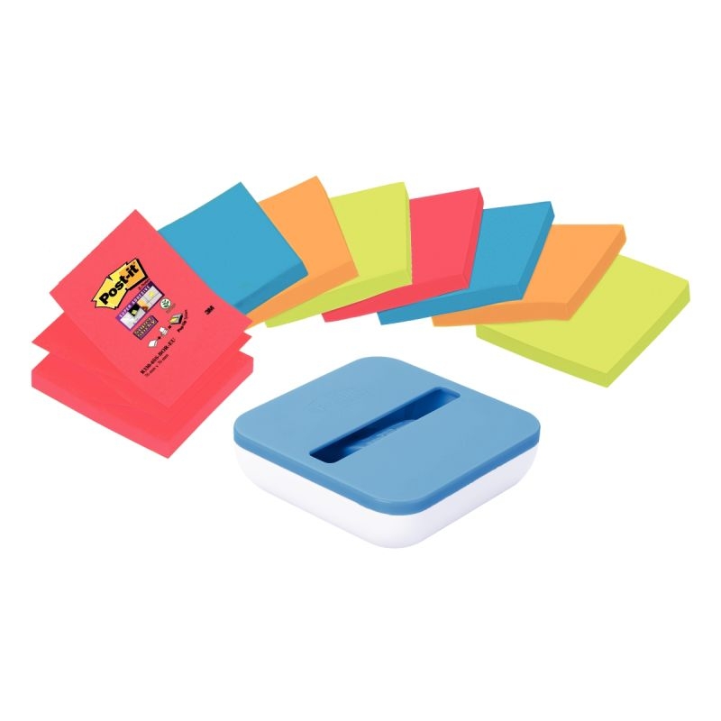 Lot 8 blocs Z-Notes Super Sticky + dévidoir offert