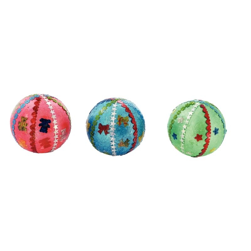 Lot de 10 boules en styropor blanches, diamètre 5 cm