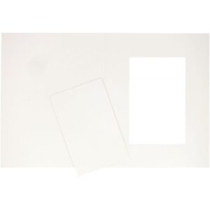 Lot de 10 cadres photo rectangle en carton blanc