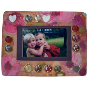 Lot de 10 cadres photo rectangle en carton blanc