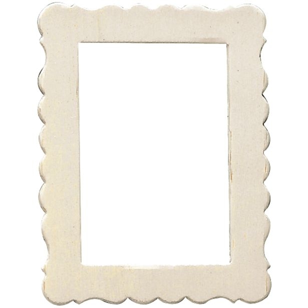 Lot de 10 cadres rectangulaires en bois