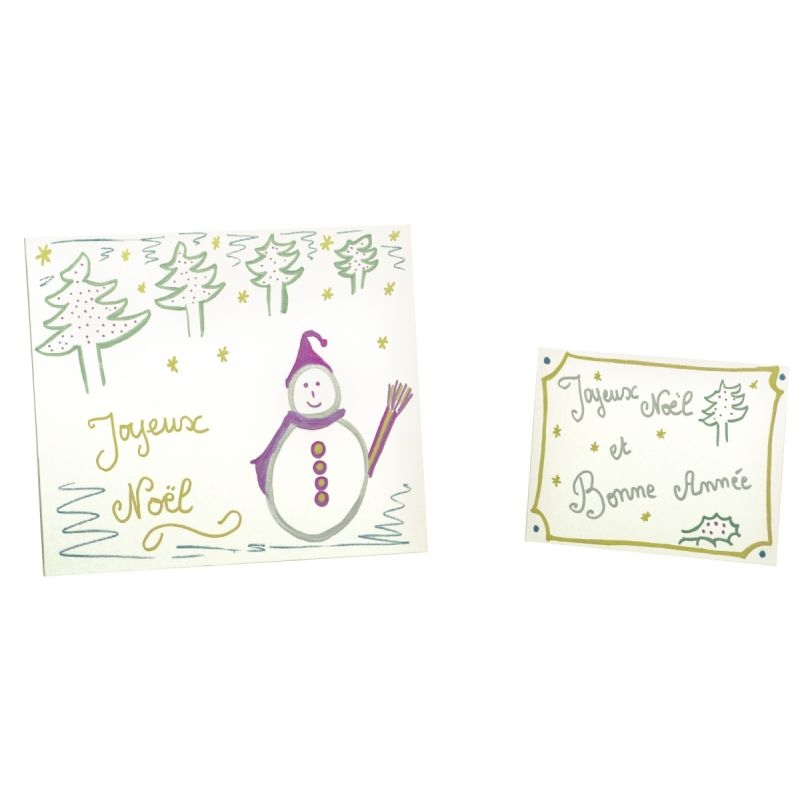 Lot de 10 cartons entoilés 15 x 20 cm