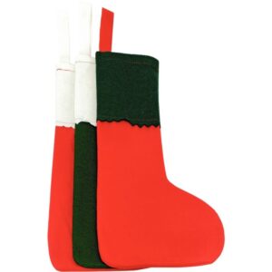 Lot de 10 chaussettes de Noël en feutrine