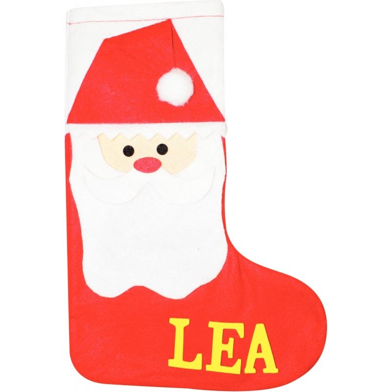Lot de 10 chaussettes de Noël en feutrine