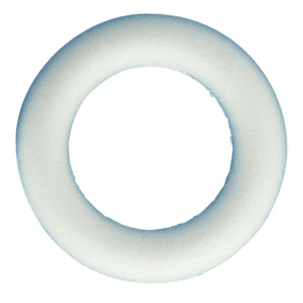 Lot de 10 couronnes en polystyrène diamètre 15 cm