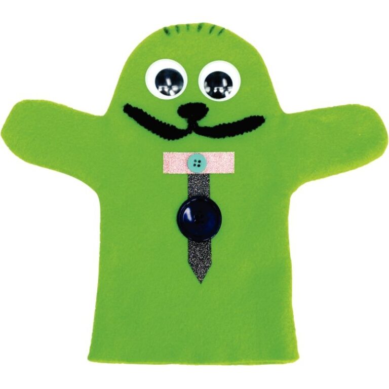 Marionnette crocodile vert vert Trudi | La Redoute
