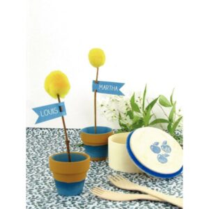 Lot de 10 petits pots en terre cuite