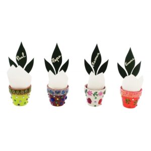 Lot de 10 petits pots en terre cuite