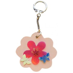 Lot de 10 porte-clés assortis en bois