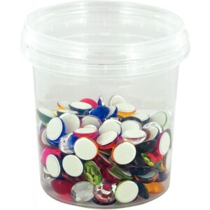 Lot de 10 pots vides 150ml avec couvercle