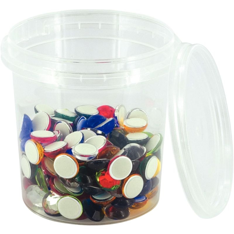 Lot de 10 pots vides 150ml avec couvercle