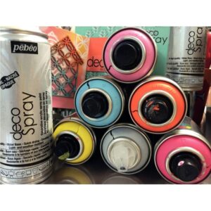 Lot de 10 sprays 100ml de peinture acrylique