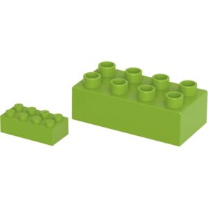 Lot de 1000 briques de construction BIOBUDDI SMALL