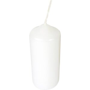 Lot de 12 bougies blanches à décorer hauteur : 10 cm diamètre : 4 cm