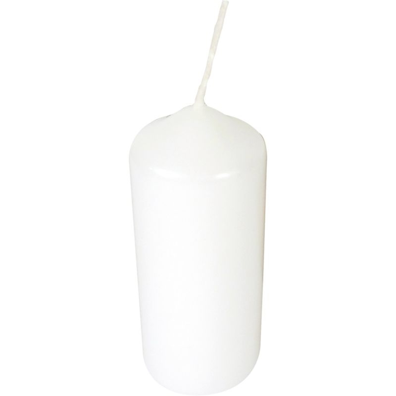 Lot de 12 bougies blanches à décorer hauteur : 10 cm diamètre : 4 cm