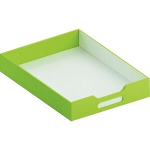 Lot de 12 bacs vert petits modèle en carton