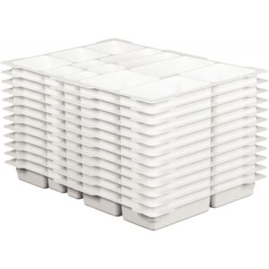 Lot de 12 plateaux de rangement